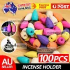 For Ceramic Backflow Waterfall Smoke Incense Burner Censer 100 Incense Cones AU
