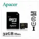 Apacer 宇瞻 32GB 32G Micro SD SDHC C10 UHS-I 85MB 記憶卡