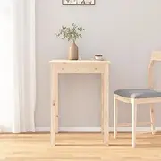 Solid Wood Dining Kitchen Table: 55x55x75 cm, Farmhouse Style, Perfect Dinner Set, Pine Tables for Dining Room & Kitchen, Extendable Wood Table