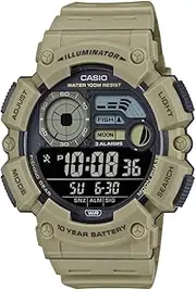 [Casio] Men's WS1500H-5B Digital Watch, Brown, 54.5 x 50.1 x 16.8 mm