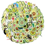 Cartoon Avocado Stickers Pack for Laptop Scrapbook Notebook Pad Phone Decals