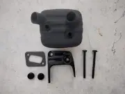 Dual port (piped) muffler for Husqvarna 340 345 346XP OE & NE 350 351 353