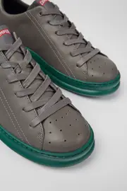 Runner Gray leather sneakers for men
