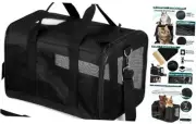 Cat Dog Pet Carrier for Medium to Large Cats (20 lbs) and Small Dogs -Top
