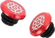 MOBUTOFU 1 Pair Bike Handlebar End Plugs Durable Aluminum Alloy Caps for Road and Mountain Bicycles Easy to Install Element Protection Stylish Finish