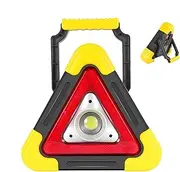 Solar Powered Triangle, LED Warning Triangle 2 in 1 | Portable Safety Triangle Lamp for Vehicles, 4 Modes LED LED WATER LED, Multifictional Road Safety Light for Vehicles