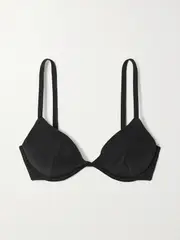 [FORM AND FOLD] FORM AND FOLD - + Net Sustain D-g The Triangle Recycled Underwired Bikini Top - Black - 30F 30F Black