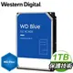 WD 威騰 1TB 3.5吋 7200轉 64MB快取 SATA3 藍標硬碟(WD10EZEX)