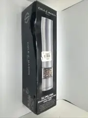 Cole & Mason Slimline Electronic Pepper Mill with Light Adjustable Grind