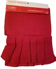 CELEBRATE IT Red Burlap/Jute Table Runner 82" X 12"