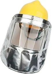 KAIYUEMAOYI Lightweight Fireproof Garment for Thermal Shielding During Painting, Mask with Safe Hat