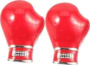 [COLLBATH] 2pcs Metal Boxing Brooch Lapel for Men Boxing Glove Badges in Silver Stylish and Fashionable Tie for Men