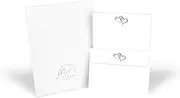 Rainbow Love Hearts Me Loovely Letter Writing Paper and Envelopes A5 Size Papers Gift Set with Hearts Design Stationery Supplies (10 Letters and 10 Envelopes with Gift Envelope)