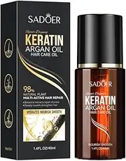 Keratin Argan Hair Oil, Deep Hydration Treatment, 40ml