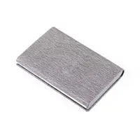 在飛比找PChome24h購物優惠-【TROIKA】金屬皮革RFID卡夾-灰
