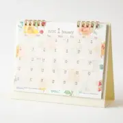 Japan Midori Calendar Desktop M 2025 Floral Print From Japan 14.5x18cm
