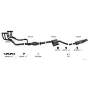 Redback Sports Pipes to suit GM Comm VT-VY V6/V8 All Models 2 1/2” Rear Muffler (Dual Outlet) - STR125