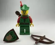 LEGO FORESTMAN Minifigure Shield Archer castle knight medieval robin hood New