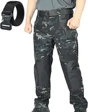 Motorcycle Pants Mens, Motorcycle Pants, Tactical Pants, Men's Lightweight Quick-Drying Water Resistant Ripstop Cargo Pant