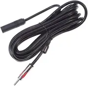 LIFKICH Fm Antenna Adapter Cable to Female Aerial Plug Extension for Car Truck Stereo Systems for Speaker Wiring Replacement Black