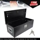 For Pickup Trailer RV Storage Tool Box Black Aluminum Truck Toolbox 30Inch
