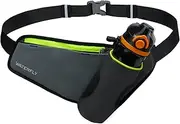 Waterfly Waist Bag Fanny Pack: Water Bottle Holder Reflective Running Belt for Men Women Suitable for Hiking Running Walking Jogging, green, one size