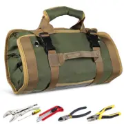 with 3 Detachable Pouches Tool Roll Up Bag Heavy Duty Roll Tool Organizer