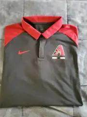 NEW: Nike Arizona Diamondbacks Legacy Raglan Performance Dri-FIT Polo SZ L