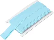uxcell Double Fold Bias Tape for Sewing 1 Inch x 12 Yards Satin Pre-fold Continuous Binding Tape for Seaming Quilting Hemming Binding DIY Crafts, Sky Blue