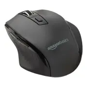 New Amazon Basics Ergonomic 2.4 Ghz Wireless Optical PC Mouse, DPI Adjustable,