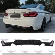 Gloss Black Rear Diffuser MP Style For BMW 4 Series F32 F36 435i 440i 428i 4D 2D