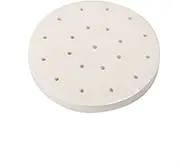 100 Sheet Round Steamer Paper, 3/3.5/4/4.5/5/5.5/6/6.5 Inch Air Fryer Paper, Non Stick Steamer Liner Sheet for Cake Tin, Baking, Toaster Oven, Cooking