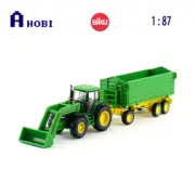 Siku 1:87 Scale John Deere & Front Loader Trailer Diecast Model Toy