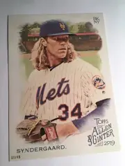 2019 Topps Allen & Ginter Jumbo 5x7 Noah Syndergaard Mets 44 02/49