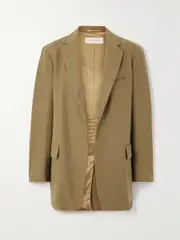 [Dries Van Noten] Dries Van Noten - Wool-blend Twill Blazer - Camel - x small x small Brown