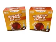 Monk Fruit In The Raw Keto Certified Zero Calorie Sweetener 400 Packets 2 Boxes