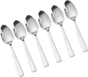 Faderic 6-Piece Dinner Spoons,Table Spoons Flatware Stainless Steel Mirror