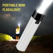 9000LM Mini LED Flashlight USB Rechargeable Portable Torch Power Bank Lamp Light