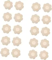 [COLLBATH] Discreet Nipple Patches for Crop Tops 10 Sets Breast Stickers No Paste Thin Comfortable for Women's Swimwear Khaki