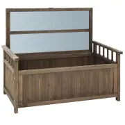 Outdoor Storage Box Wooden Garden Bench Chest Toy Tool Sheds Furniture