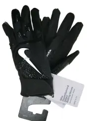 Nike HyperDiamond Select Batting Gloves Unisex Adult Size M Black Silver NWT