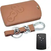 Leather Car Key Cover Case Accessories Compatible For Renault Captur Koleos Kadjar Arkana Megane Dacia Duster Sandero Stepway(Style 5)