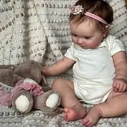 Lifelike Reborn Baby Dolls - 20-Inch Sweet Real Life Realistic-Newborn Full Body Vinyl Baby Girl with Accessories Gift Set for Kids Age 3