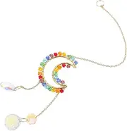 Yardenfun Crystal Adornments Sun Catcher Wind Chime for Windows Catchers for Indoor Decor