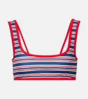 [Jade Swim] Jade Swim Rounded Edges striped bikini top AU 12 multicoloured