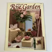 Needlecraft Shop Leaflet 90PH8 Rose Garden Plastic Canvas Pattern Booklet 1990