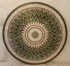 40" Hallway Marble Console Table Top Semi Precious Inlay Outdoor Decor Furniture