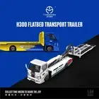 TimeMicro 1:63 Model Car H300 Flatbed Transport Trailer Alloy Vehicle Collection