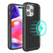ZUSLAB for Apple iPhone 15 Pro MagSafe Case Rugged Defender Protective Heavy Duty Shockproof Dustproof Cover (2023) - Black