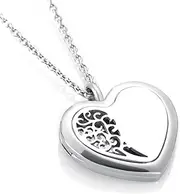 BIAIHQIE Perfume Diffuser Locket Vent Clip 316L Stainless Steel Pendant Animal Paw Print Oil Locket 5pcs Pads As Gifts